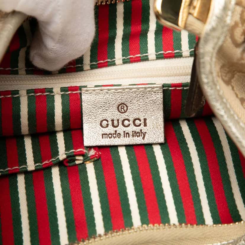 Gucci GG Canvas Abbey D Ring Shoulder Bag Brown Canvas Good condition - Box View