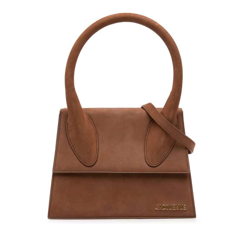 Jacquemus Nubuck Le Grand Chiquito Brown Leather Good condition - Front View