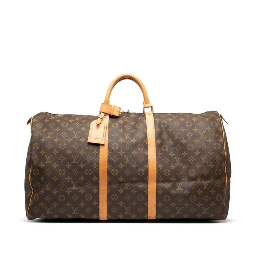 Louis Vuitton Monogram Keepall 60 Brown Fair condition - Front View