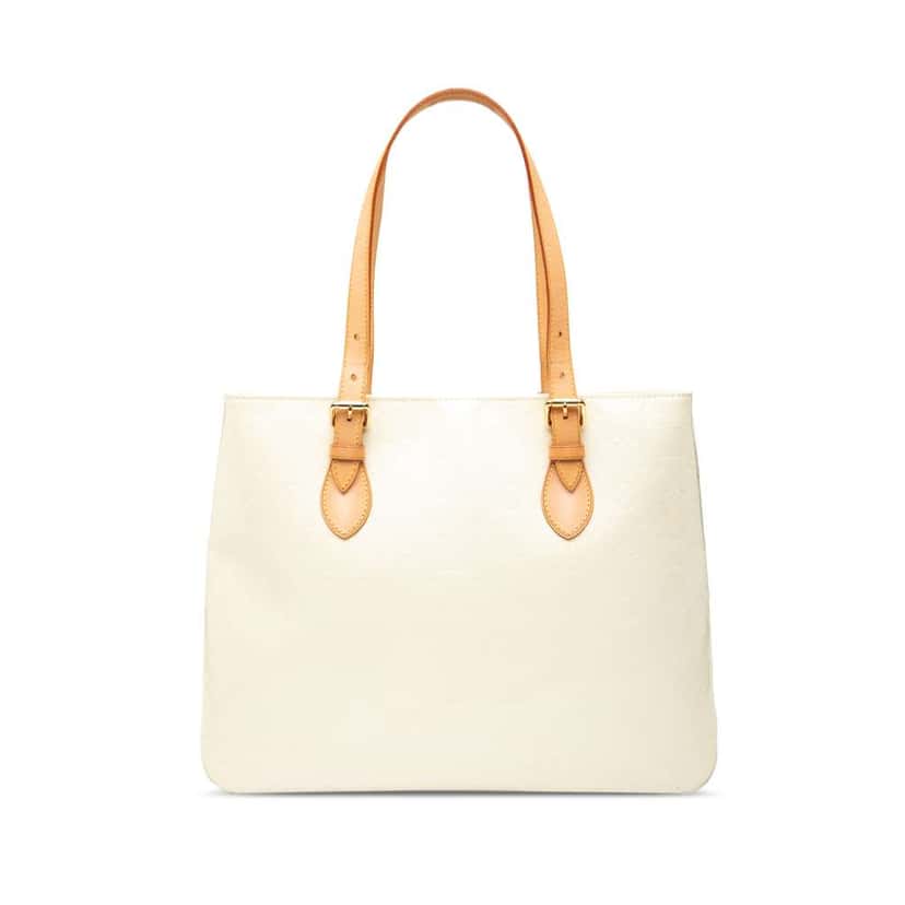 Louis Vuitton Monogram Vernis Brentwood White Leather Good condition - Front View