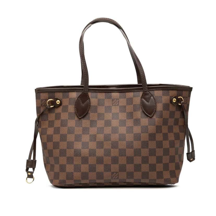 Louis Vuitton Damier Ebene Neverfull PM Brown Good condition - Front View