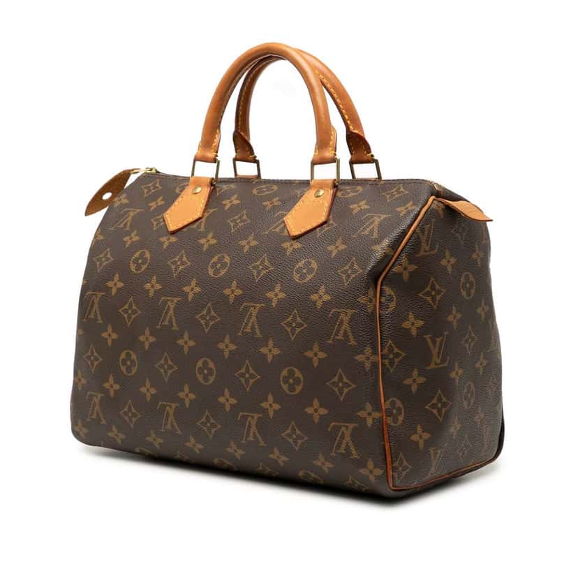Louis Vuitton Monogram Speedy 30 Brown Good condition - Back View