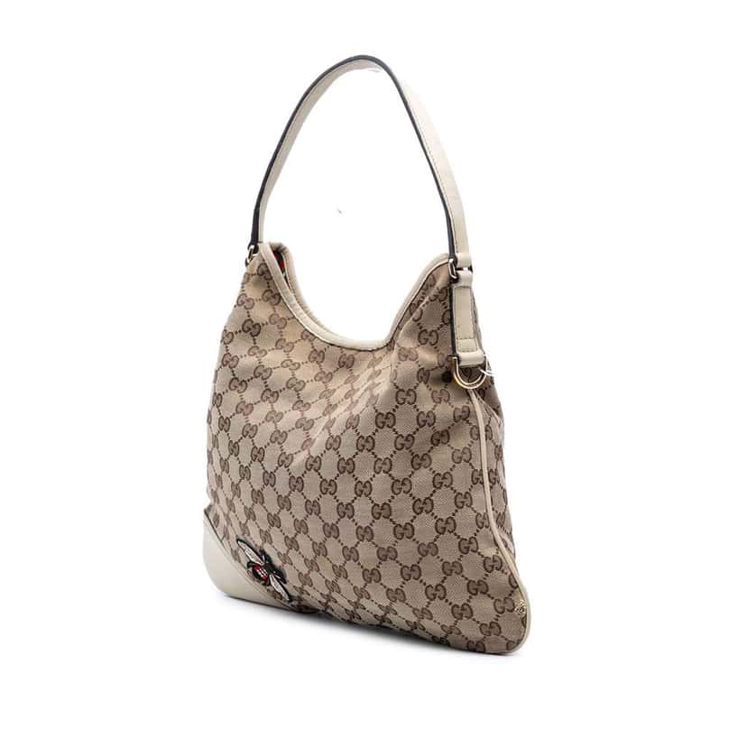 Gucci GG Canvas New Britt Hobo Brown Canvas Fair condition - Back View