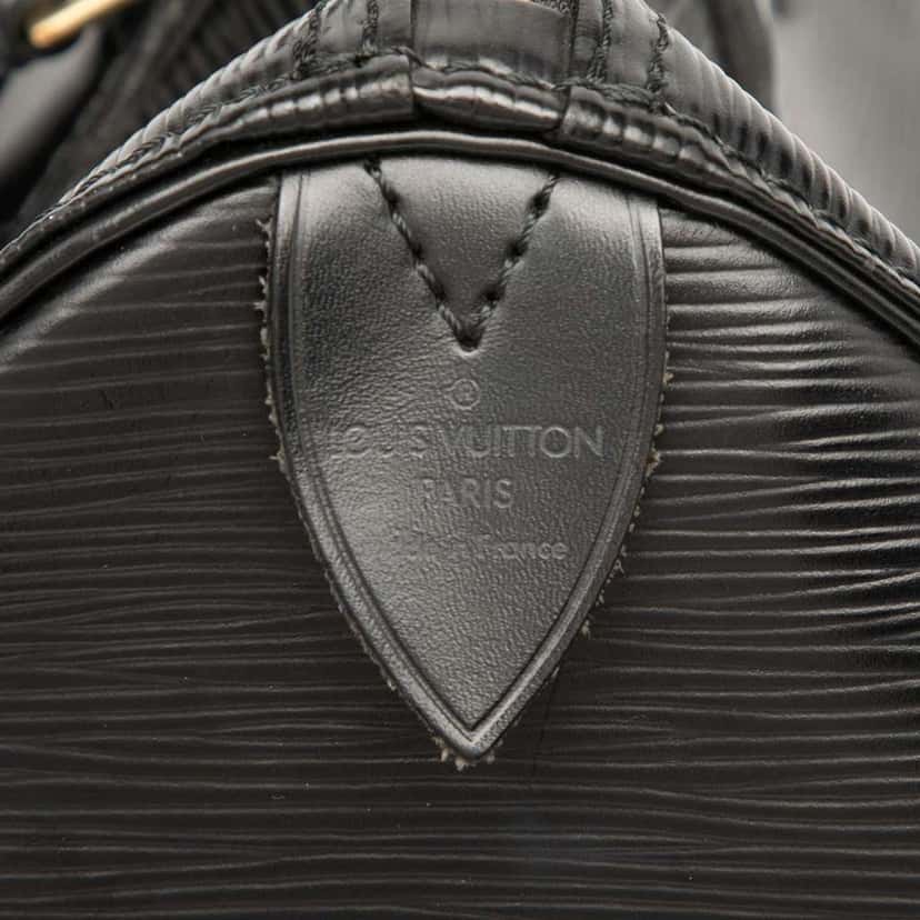 Louis Vuitton Epi Speedy 30 Black Leather Good condition - Box View