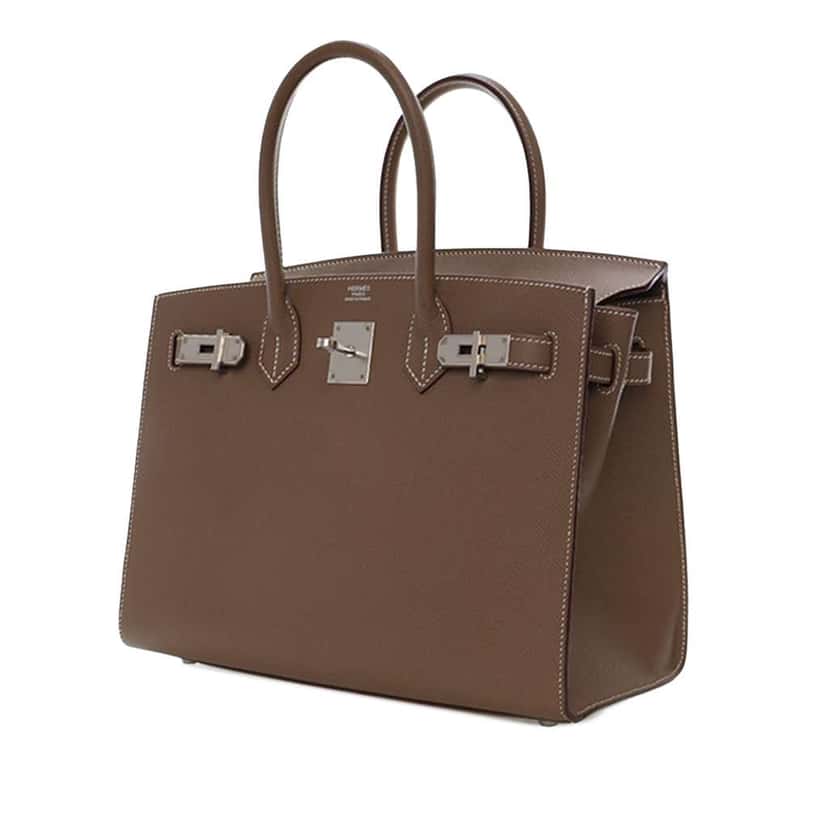 Hermès Epsom Birkin Sellier 30 Brown Leather Good condition - Box View