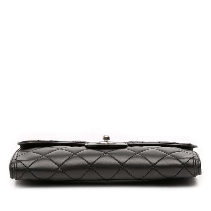 Chanel Small Quilted Lambskin Citizen Zip Flap Black Leather Good condition - Inside View