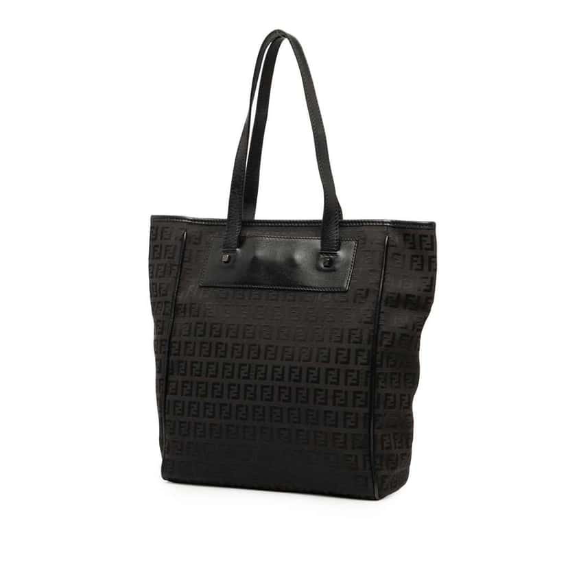 Fendi Zucchino Canvas Tote Brown Canvas Very good condition - Back View