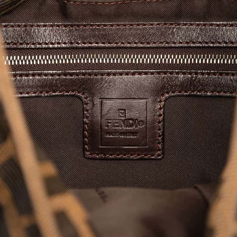 Fendi Zucca Canvas Shoulder Bag Brown Canvas Good condition - Box View