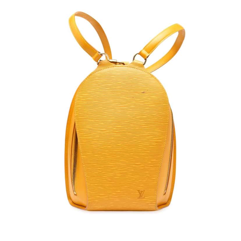 Louis Vuitton Epi Mabillon Yellow Leather Good condition - Front View