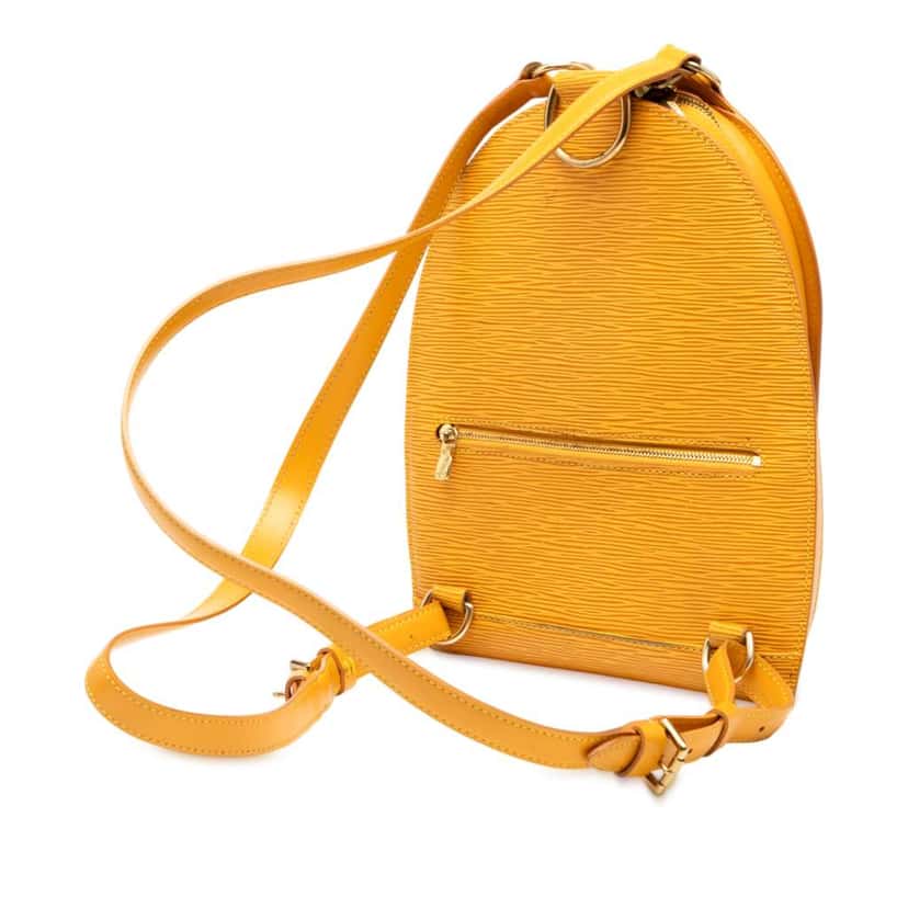Louis Vuitton Epi Mabillon Yellow Leather Good condition - Back View