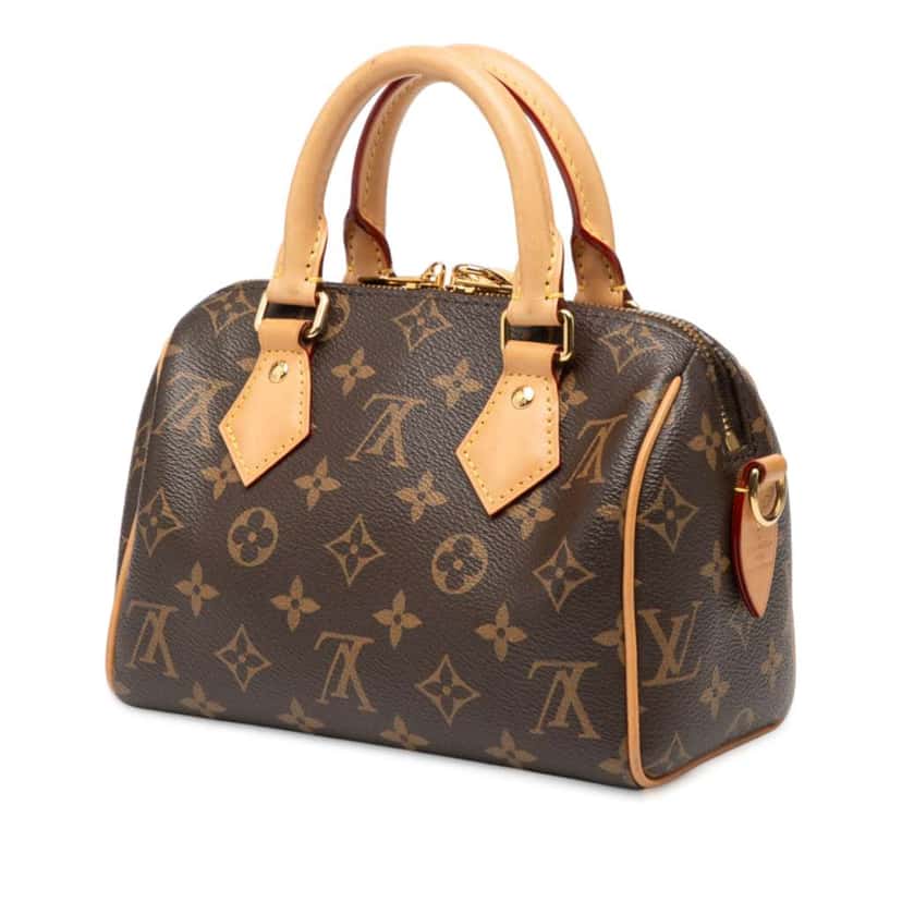 Louis Vuitton Monogram Speedy Bandouliere 20 Brown Good condition - Back View