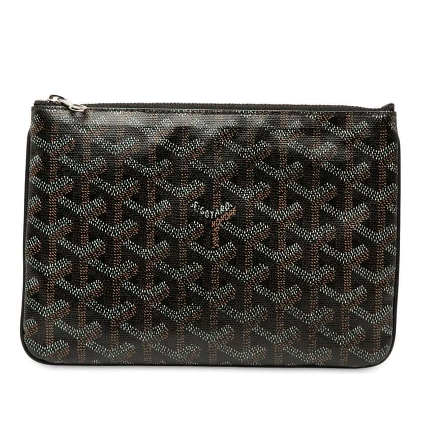 Goyard Goyardine Senat PM Black Canvas Very good condition - Front View