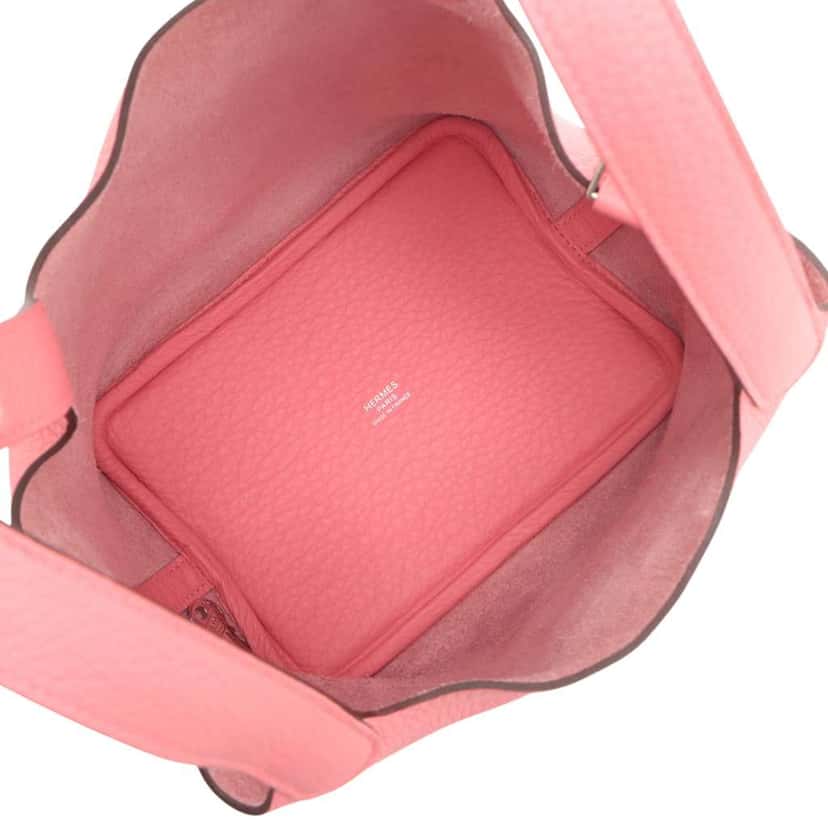 Hermès Clemence Picotin Lock 18 Pink Leather Good condition - Inside View