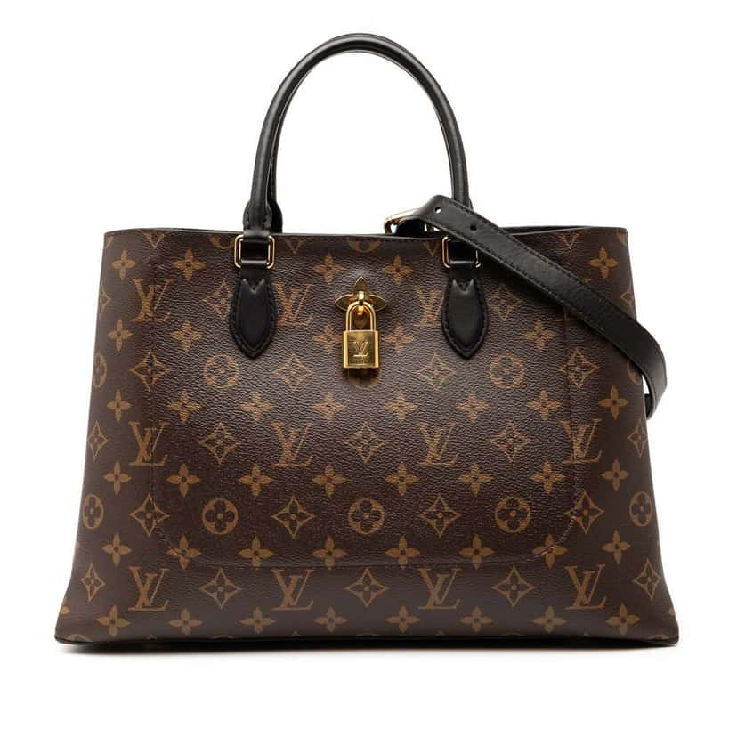 Louis Vuitton Monogram Flower Tote Brown Good condition - Front View