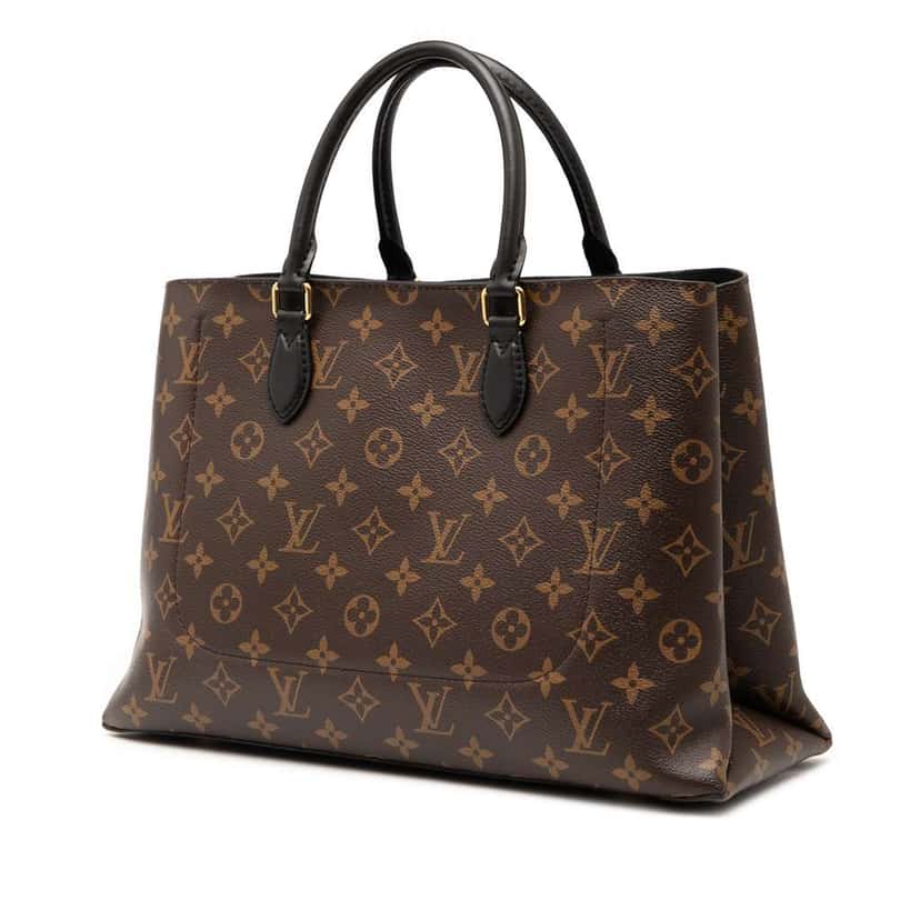 Louis Vuitton Monogram Flower Tote Brown Good condition - Back View