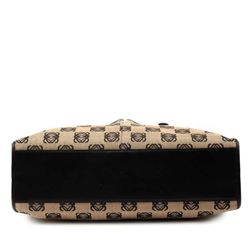 Loewe Anagram Canvas Repeat Tote Brown Canvas Good condition - Inside View