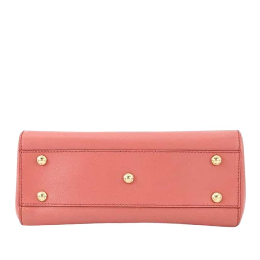 Salvatore Ferragamo Small Leather Gancini Beky Satchel Pink Leather Good condition - Inside View