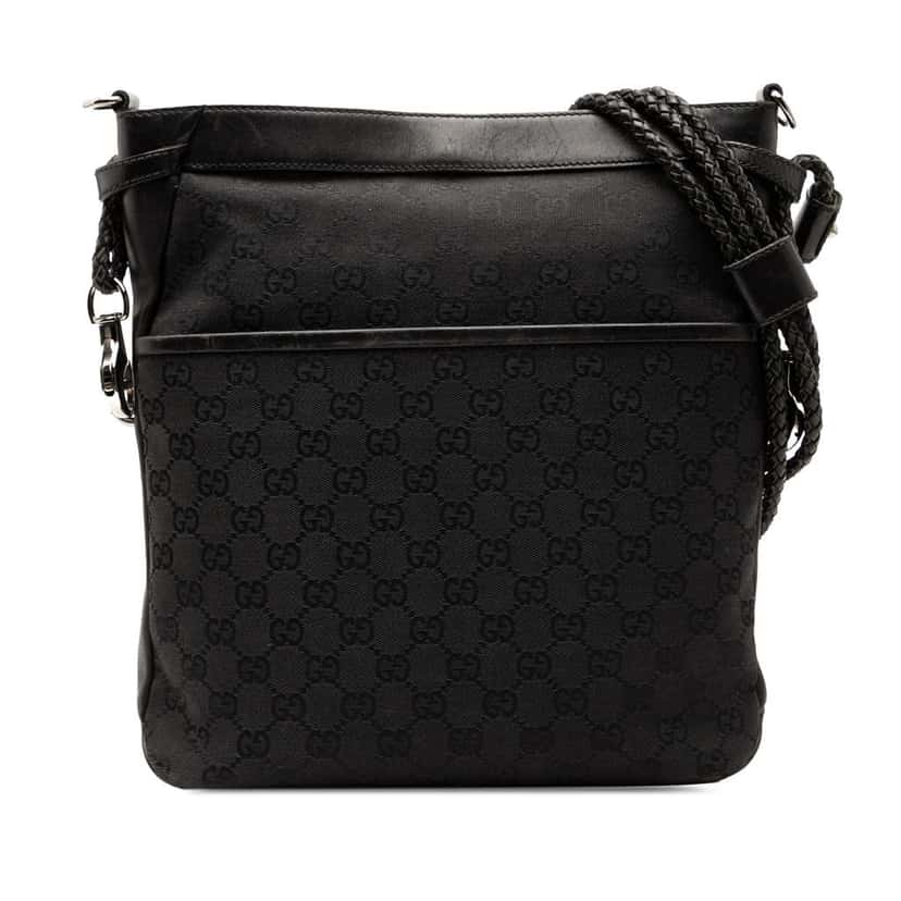 Gucci GG Canvas Crossbody Black Canvas Good condition - Front View
