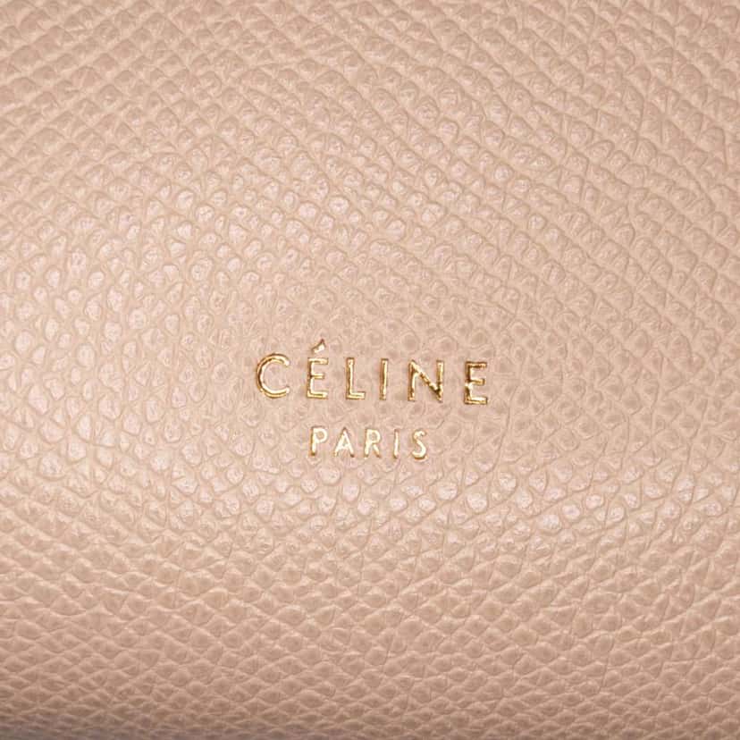 Celine Micro Grained Calfskin Belt Bag Brown Leather Good condition - Box View