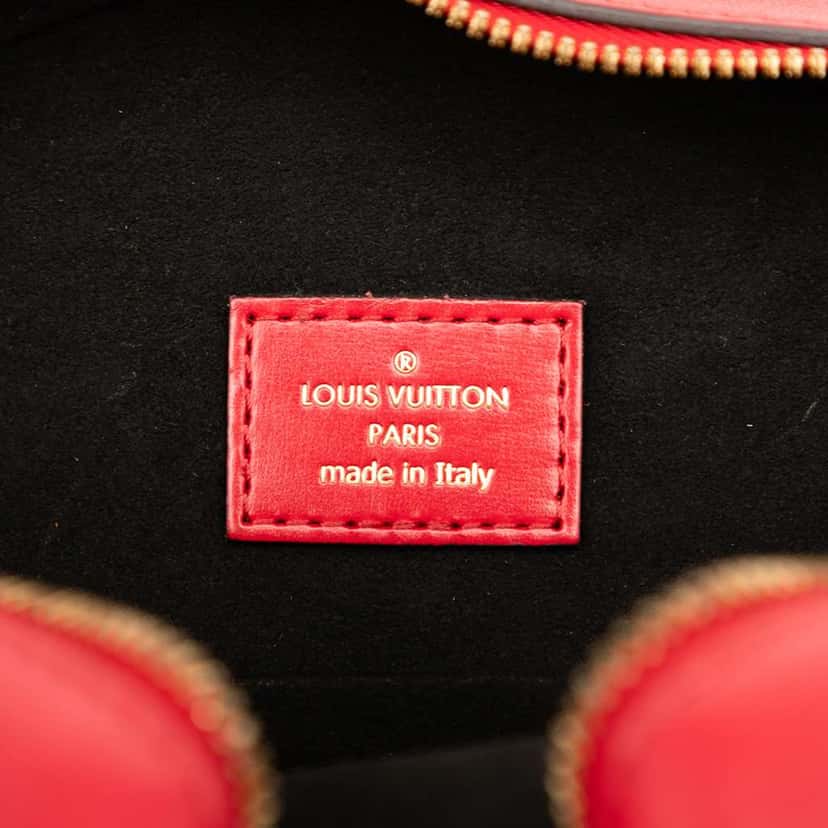 Louis Vuitton Monogram Vernis Boite Chapeau Souple PM Red Leather Very good condition - Box View