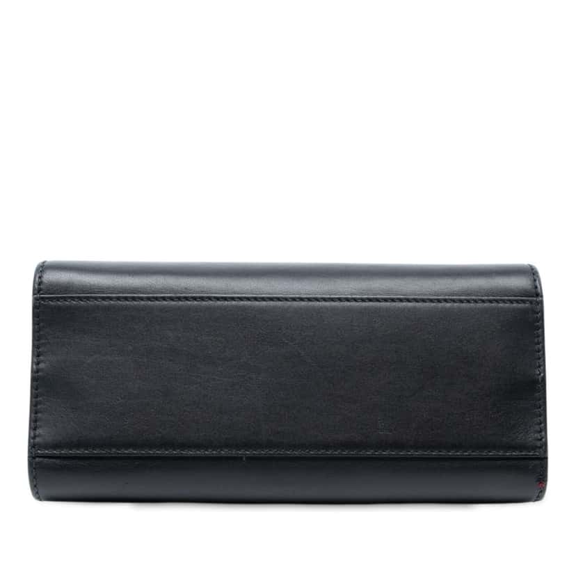 Gucci Mini Nappa Bamboo Nymphaea Top Handle Bag Black Leather Good condition - Inside View