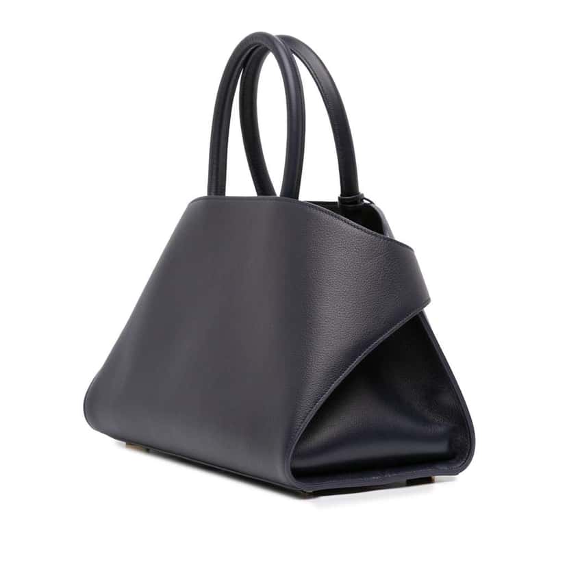 Salvatore Ferragamo Small Leather Hug Satchel Black Leather Good condition - Back View