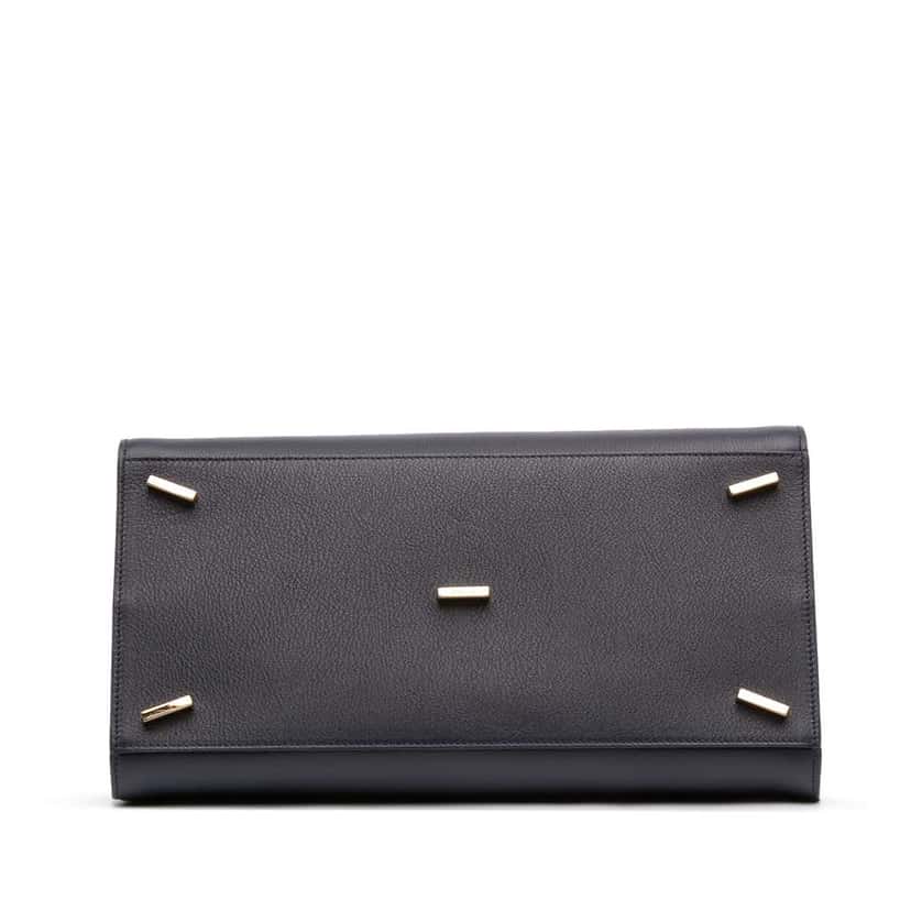 Salvatore Ferragamo Small Leather Hug Satchel Black Leather Good condition - Inside View
