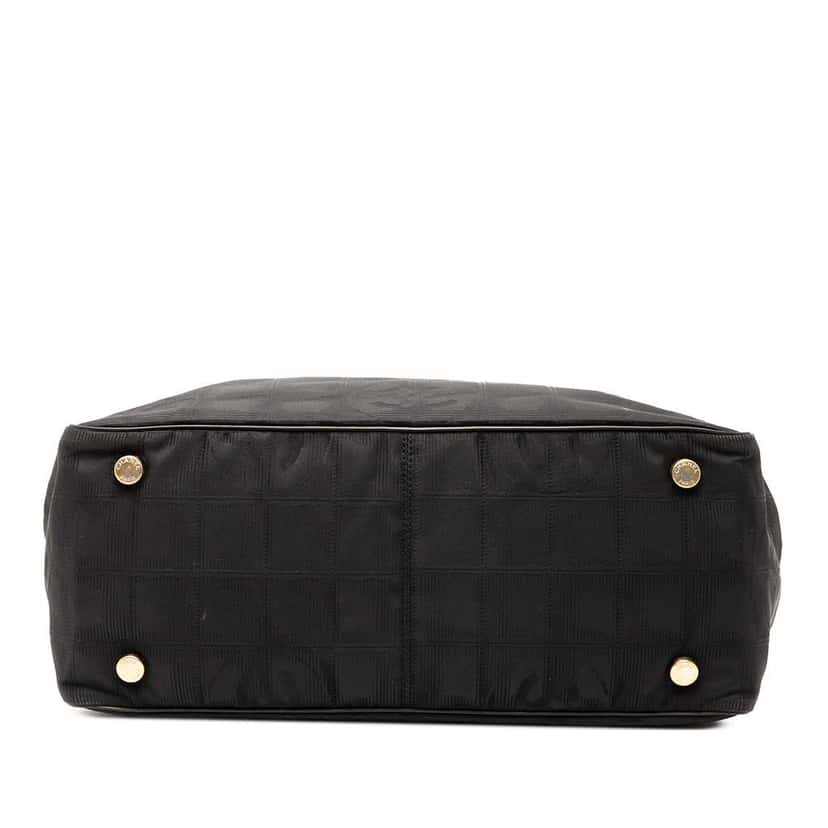 Chanel New Travel Line Nylon Tote Black Good condition - Inside View