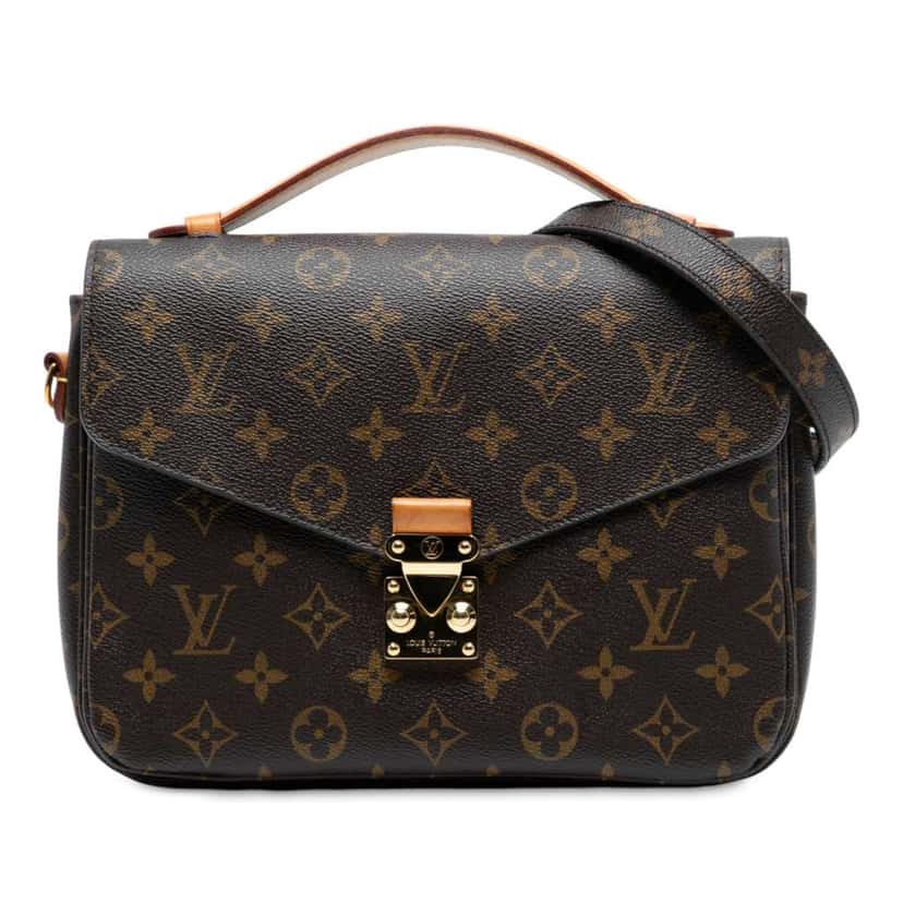Louis Vuitton Monogram Pochette Metis Brown Good condition - Front View