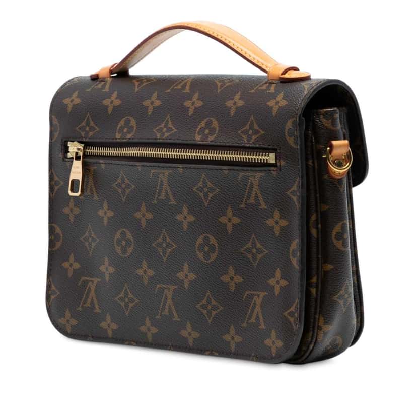 Louis Vuitton Monogram Pochette Metis Brown Good condition - Back View