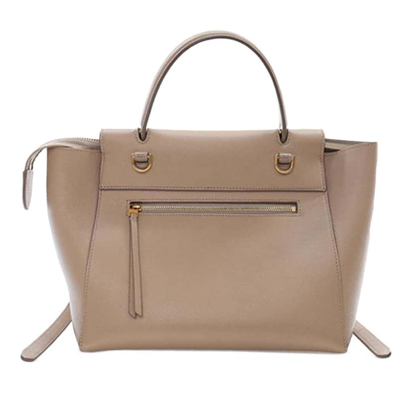 Celine Micro Grained Calfskin Belt Bag Brown Leather Good condition - Box View