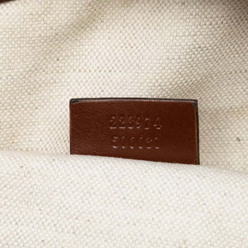Gucci GG Canvas Sukey Satchel Brown Canvas Good condition - Box View