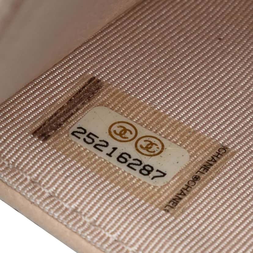 Chanel CC Chevron Caviar Ancient Greek Charms Wallet On Chain Brown Leather Good condition - Box View