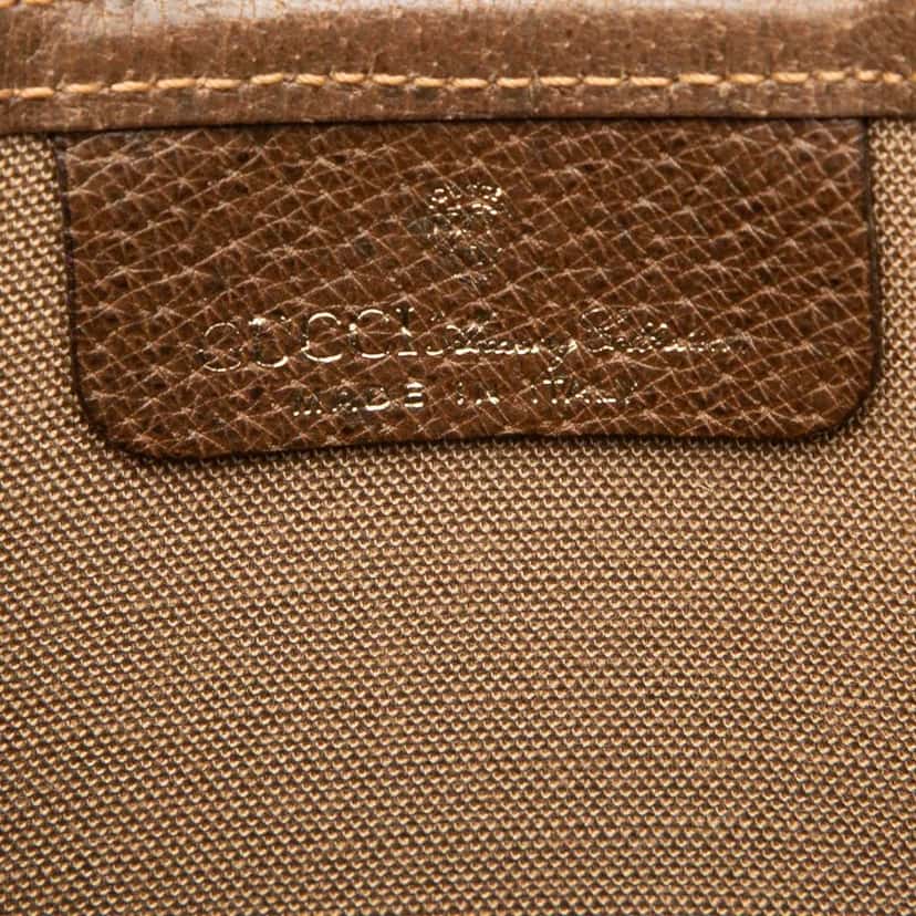 Gucci GG Supreme Web Tote Brown Canvas Good condition - Model View