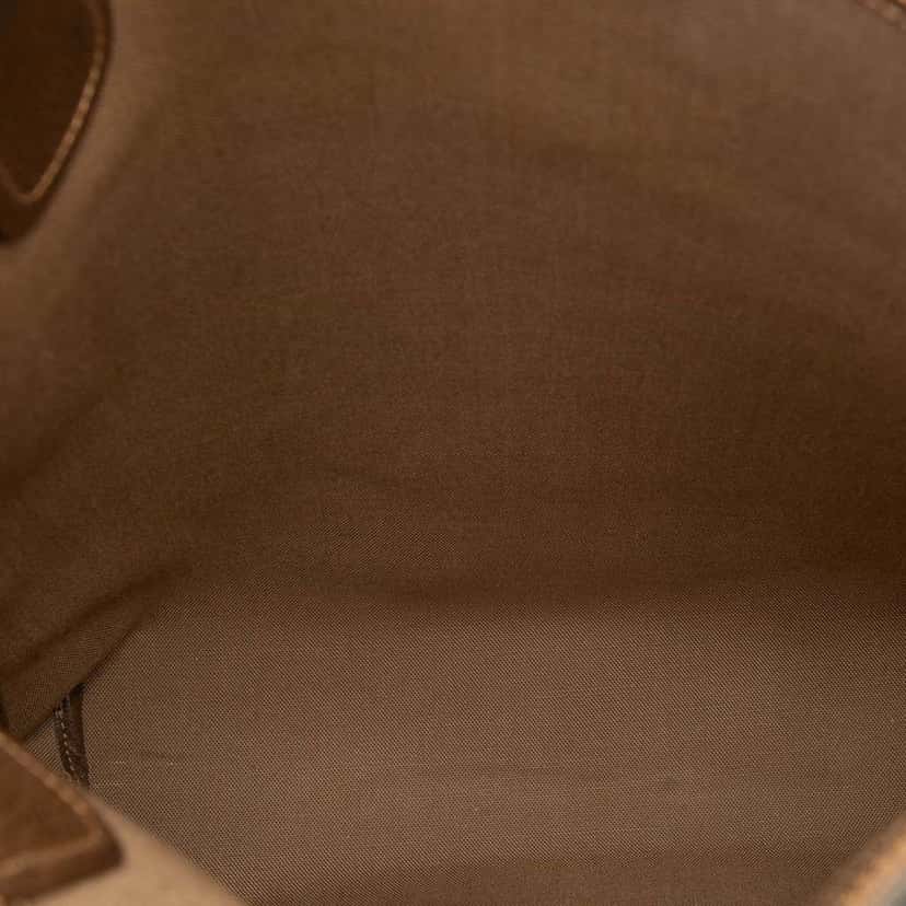 Gucci GG Supreme Web Tote Brown Canvas Good condition - Box View