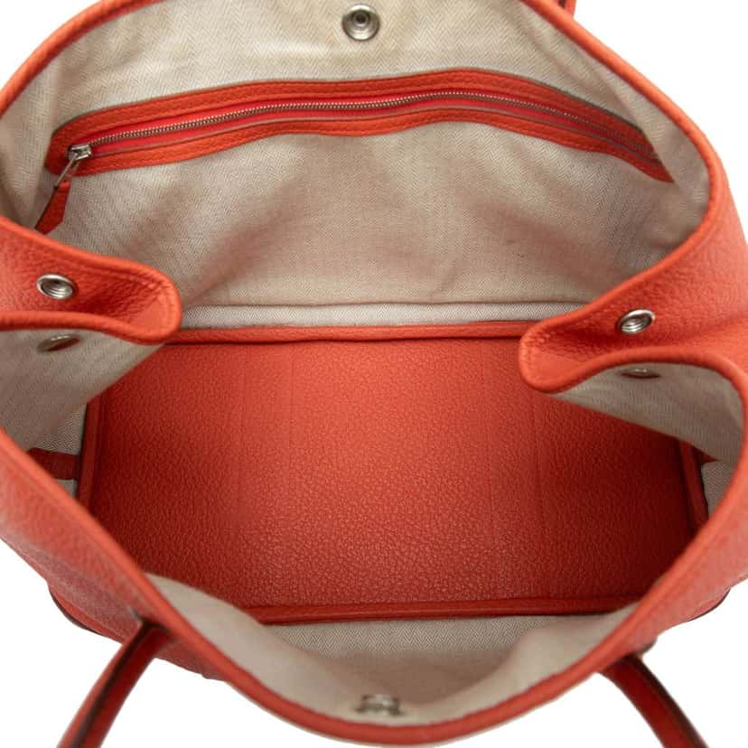 Hermès Negonda Garden Party 36 Orange Leather Good condition - Model View