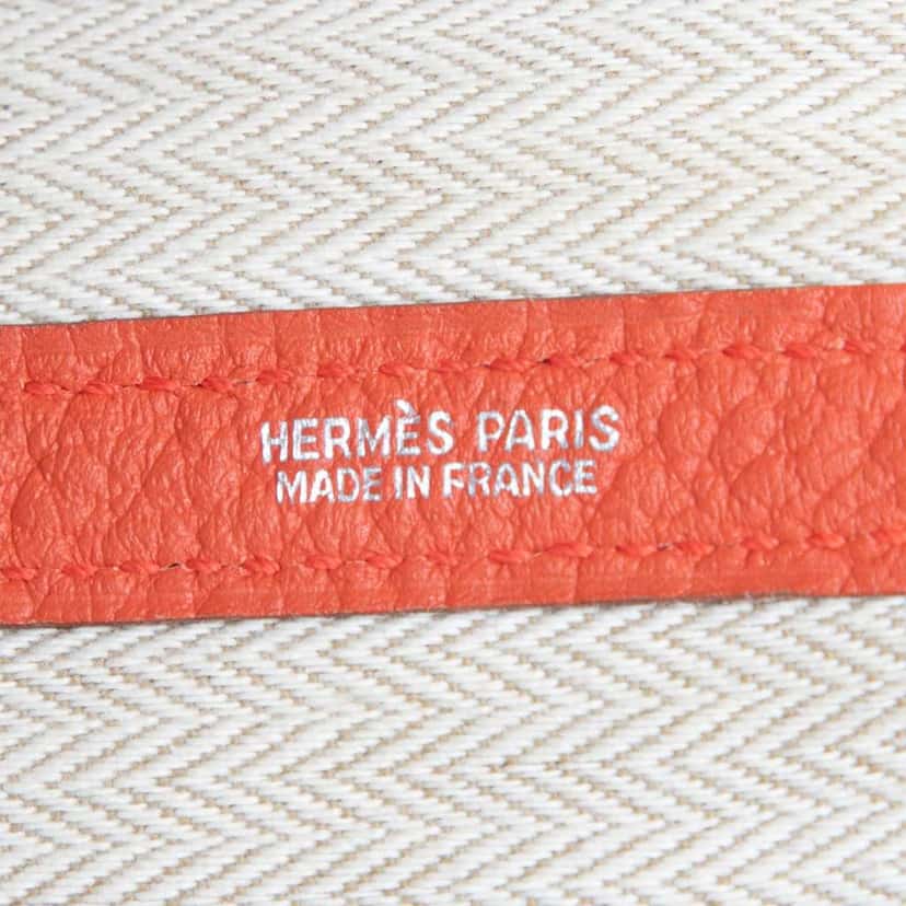 Hermès Negonda Garden Party 36 Orange Leather Good condition - Box View