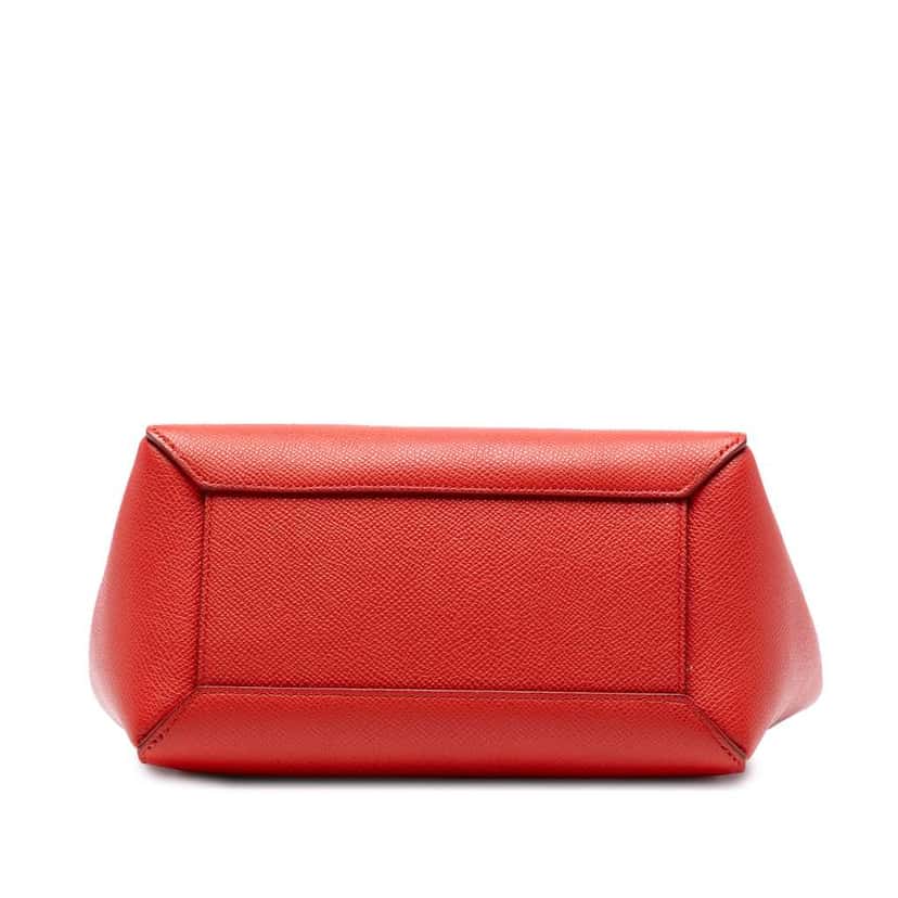 Celine Nano Grained Calfskin Belt Bag Red Leather Good condition - Inside View