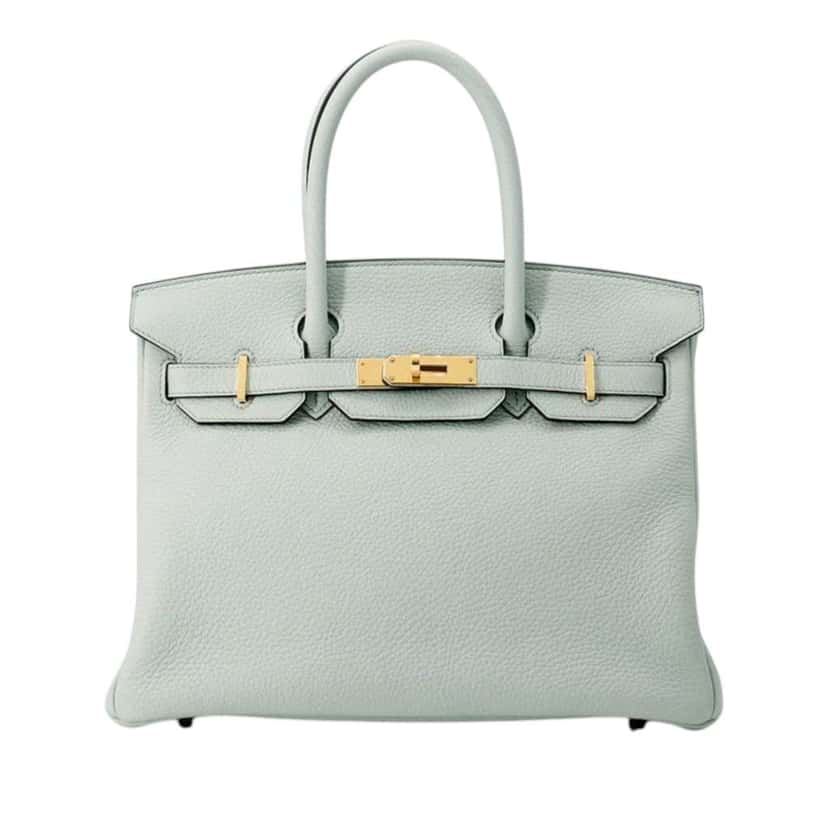 Hermès Togo Birkin Retourne 30 Blue Leather Good condition - Front View