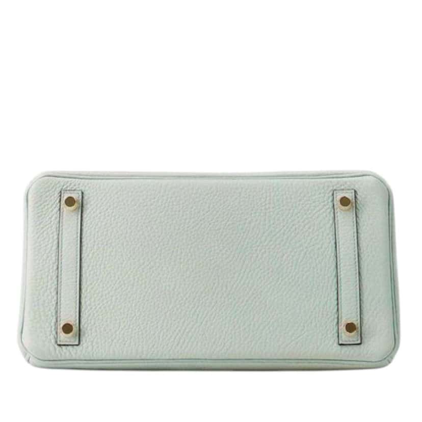 Hermès Togo Birkin Retourne 30 Blue Leather Good condition - Inside View