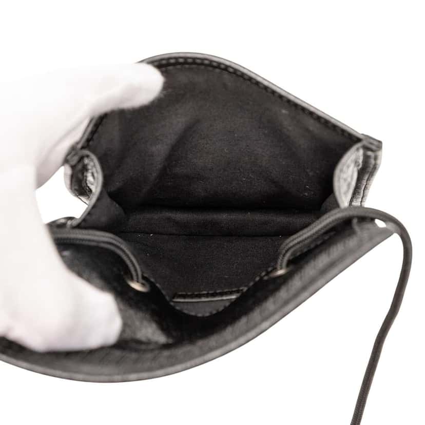 Balenciaga Small Lambskin Arena Explorer Pouch Black Leather Good condition - Model View