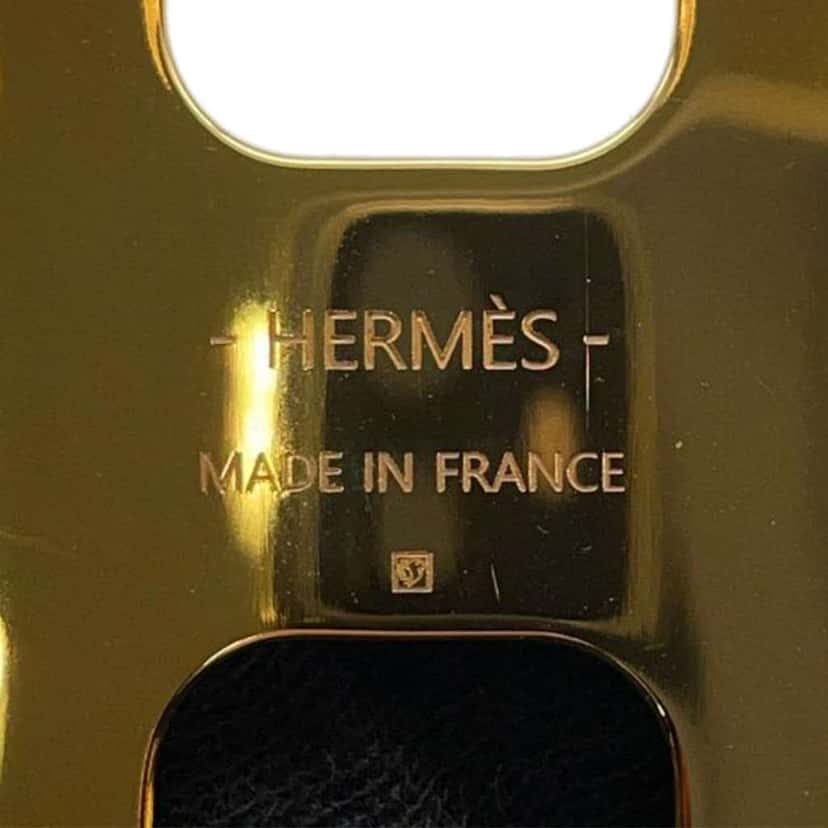 Hermès Gold Plated Epsom Olympe Cuff Bracelet Gold Metal Good condition - Model View