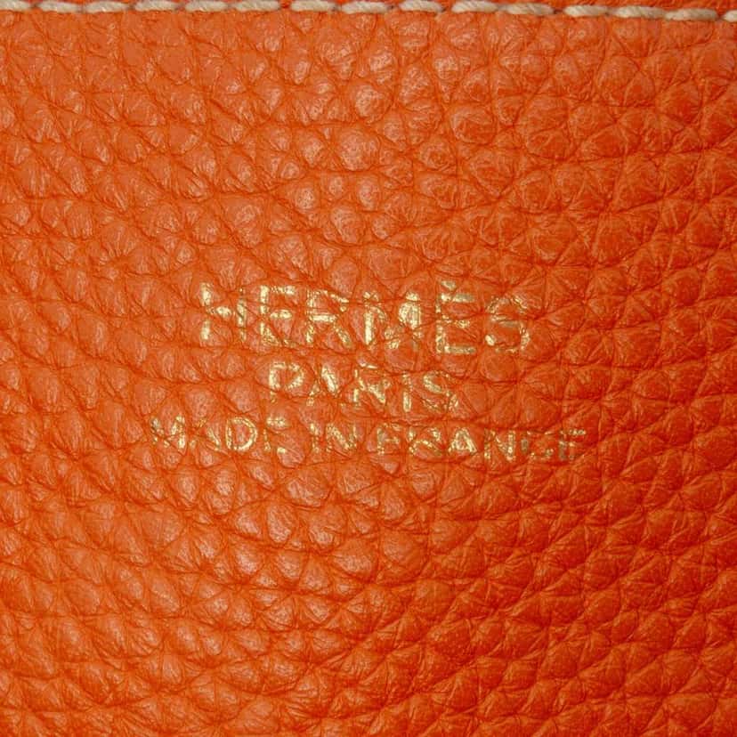 Hermès Clemence Double Sens 36 Brown Leather Good condition - Box View
