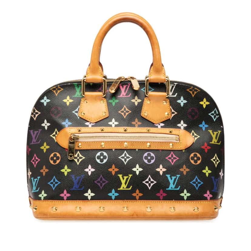 Louis Vuitton Monogram Multicolore Alma PM Black Good condition - Front View
