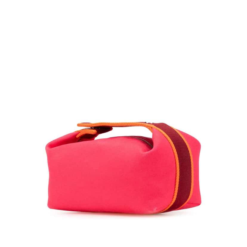 Hermès Small Canvas Bride A Brac Pink Canvas Good condition - Back View