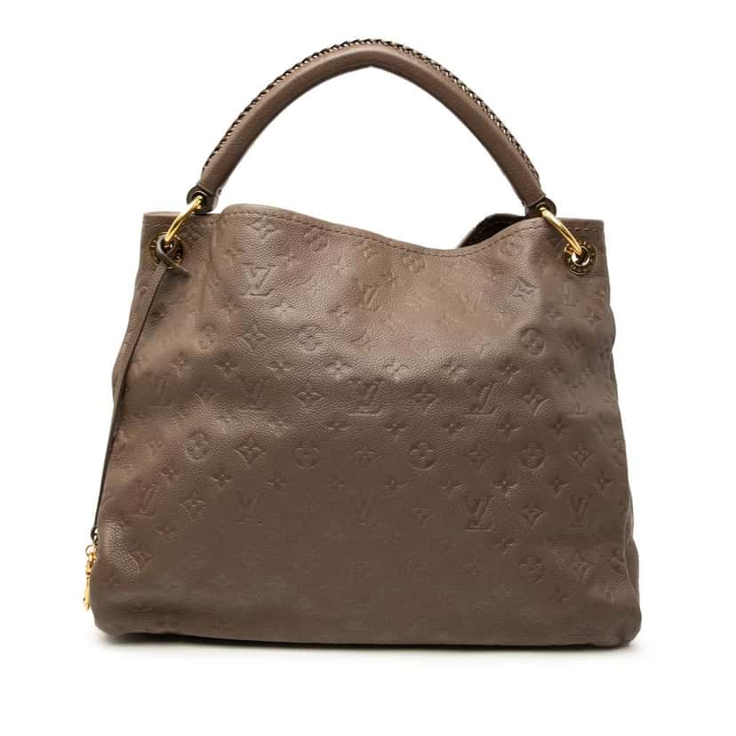 Louis Vuitton Monogram Empreinte Artsy MM Brown Leather Good condition - Front View
