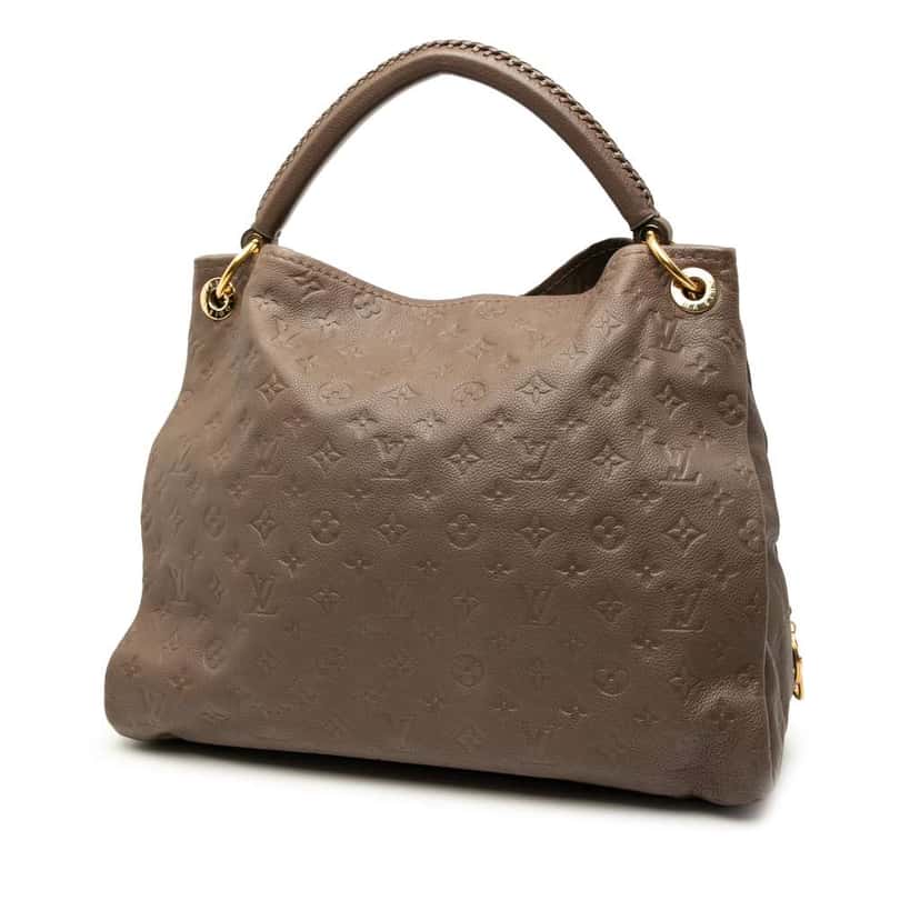 Louis Vuitton Monogram Empreinte Artsy MM Brown Leather Good condition - Back View