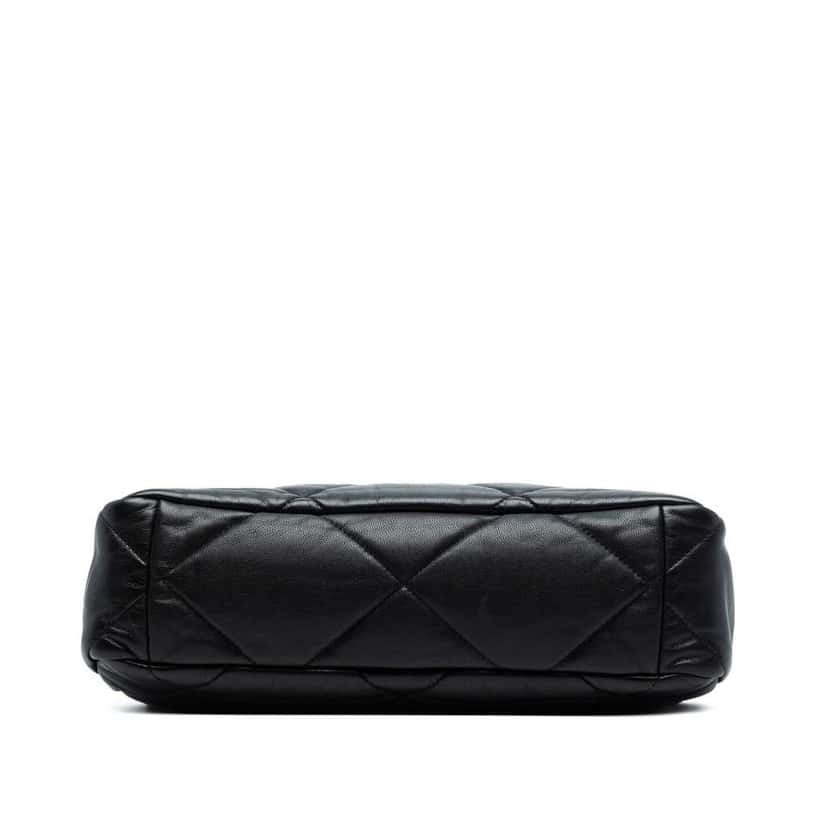 Chanel Large Lambskin 19 Flap Black Leather Good condition - Inside View