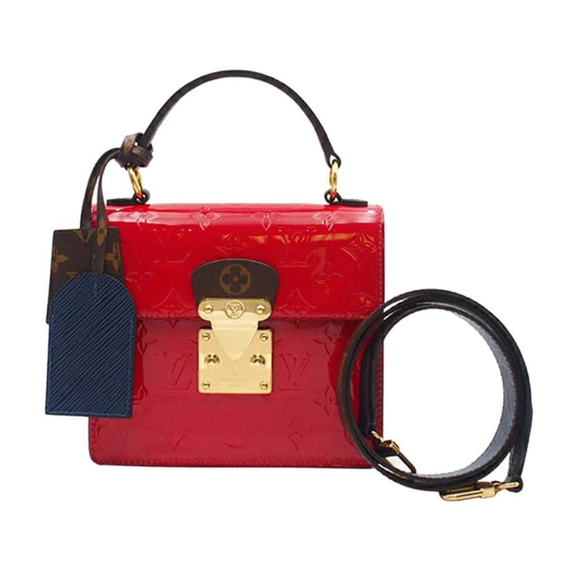 Louis Vuitton Monogram Vernis Spring Street Red Leather Good condition - Front View