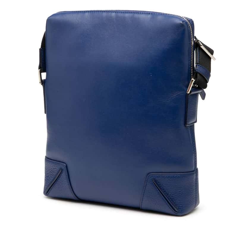Dior Leather Homme Crossbody Blue Leather Good condition - Back View